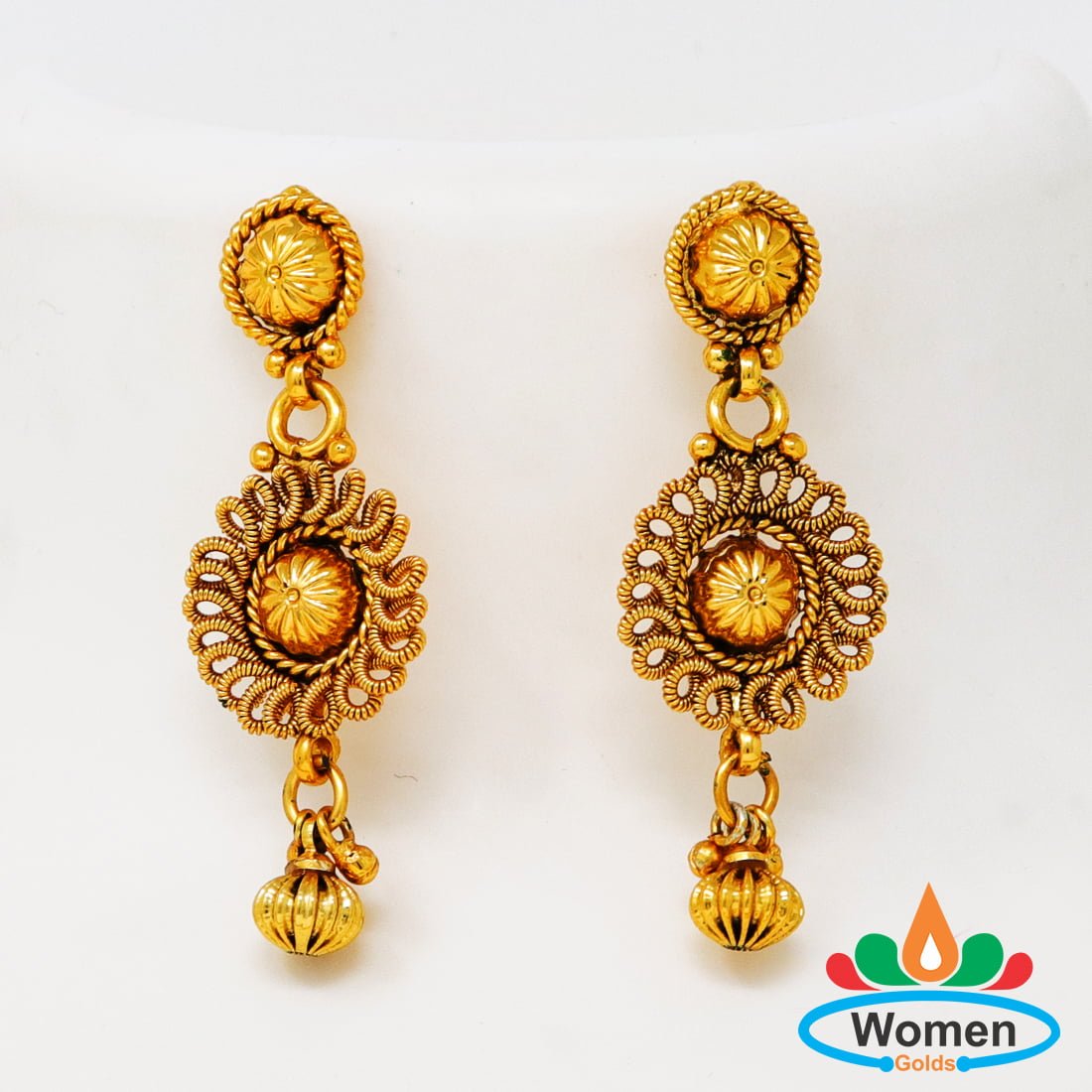 Ahsaas 1gm Gold Plated With CZ & Ruby Stones Earrings : Amazon.in: Fashion